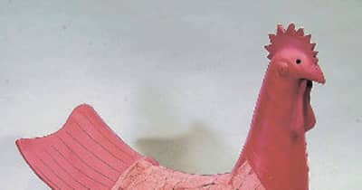鶏形埴輪復元　東日本最古の全身像ヤマト王権との関係示す　伊勢崎・赤堀茶臼山古墳