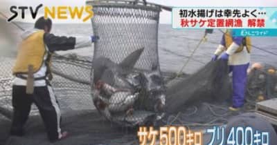 【去年より好漁】秋の味覚　サケの定置網漁が解禁　北海道・えりも沖