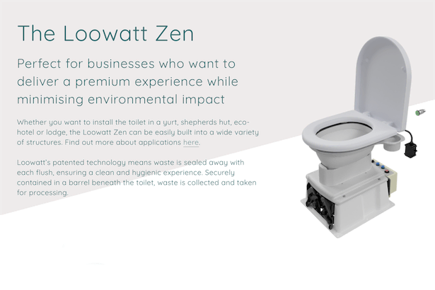 水を使わない英Loowattのトイレは循環型廃棄物システムを実現