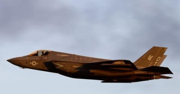 F35戦闘機2機　嘉手納基地飛来