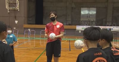 東京五輪ハンドボール日本代表　原希美選手が直接指導
