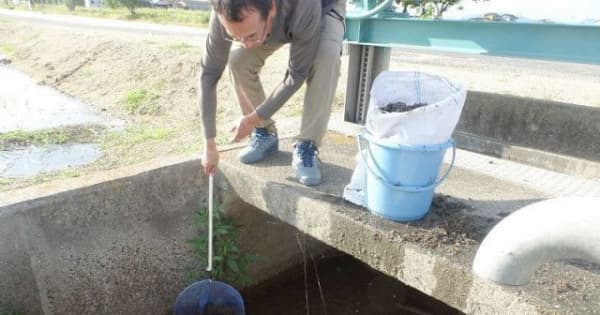 プラ肥料殻 水田から用水路流出　岡山県南各地 環境への悪影響懸念