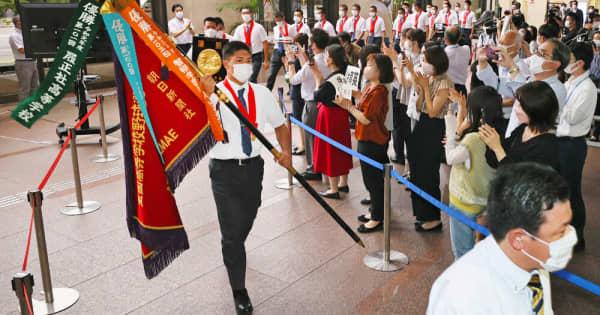 宮城県、仙台育英を特別表彰　甲子園V　仙台市は賛辞の楯を贈る
