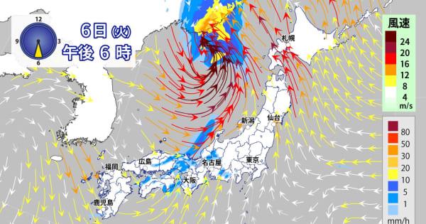 台風11号　西日本の日本海側は高潮に厳重警戒　北海道は急激な風の強まりや高波に警戒