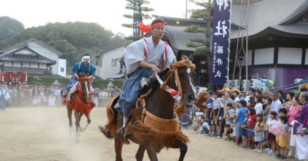 寄島・大浦神社の競馬神事中止　新型コロナ感染予防で3年連続