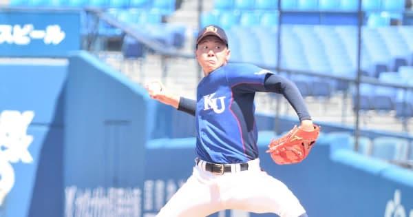 【大学野球】神奈川大・神野竜速投手がプロ志望届　最速152キロ、昨春2冠の本格派右腕
