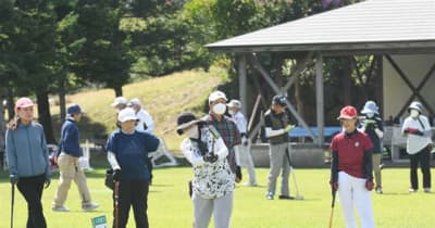 県グラウンドゴルフ大会開幕、大潟村　3年ぶりの熱戦