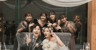 🌈鈴木愛理、萩原舞❤️結婚式で「解散ぶりに°C-ute 5人で歌も