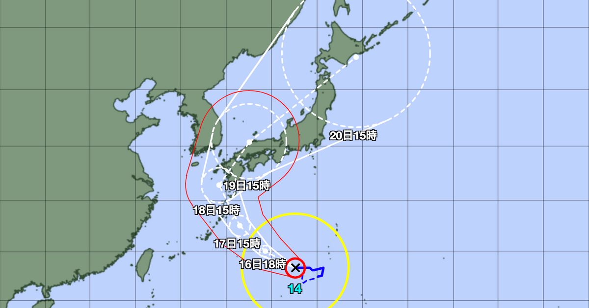 台風14号の進路は？ 沖縄・九州などに接近の恐れ。3連休への影響も