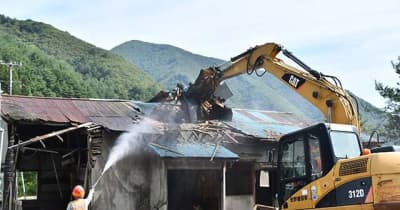 空き家解体、釜石市が代執行　管理者なく倒壊の恐れ、住民安堵