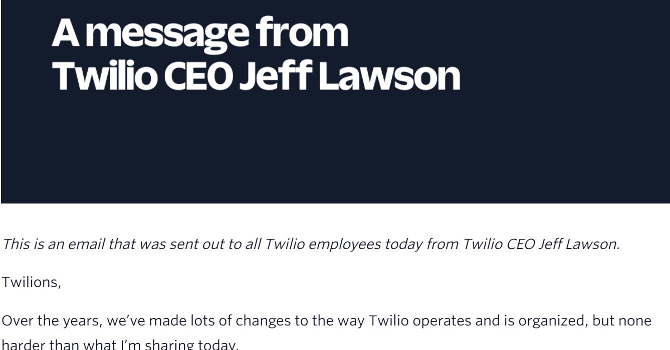 クラウドAPIのTwilio、従業員の約11％をリストラ