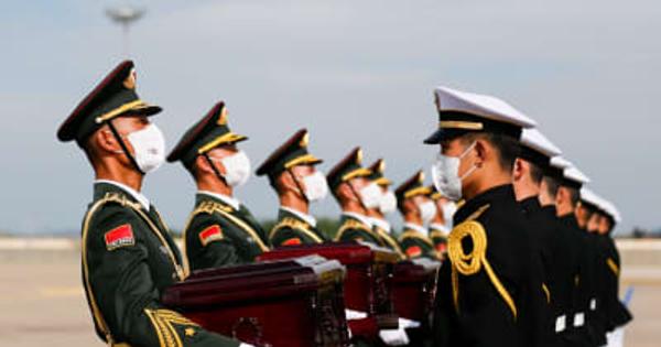 第9次中国人民志願軍烈士遺骨引き渡し式典、韓国仁川で開催