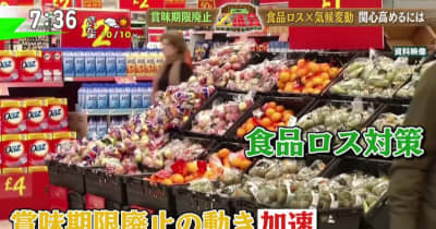 食品ロス対策、イギリスでは食品ロス対策で賞味期限廃止の動き加速日本では？