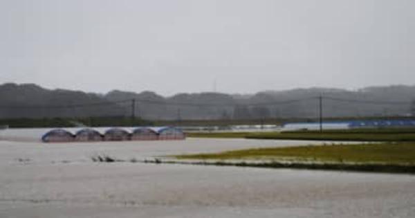 台風１４号、宮崎で冠水　農業被害　高知ではハウス破れる