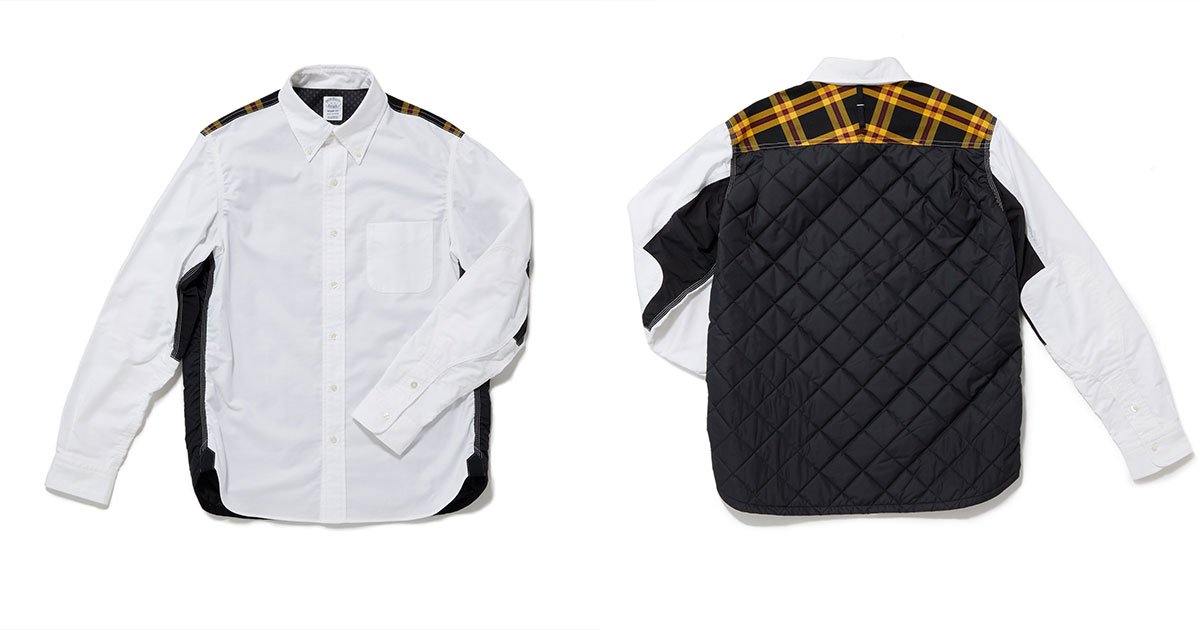 「ブルックス ブラザーズ」×「アイ ジュンヤ ワタナベ マン」コラボ新作は前後異なるデザインのシャツ