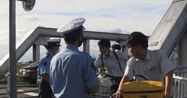 全国一斉に自転車取り締まり　岐阜中警察署、高校生に指導