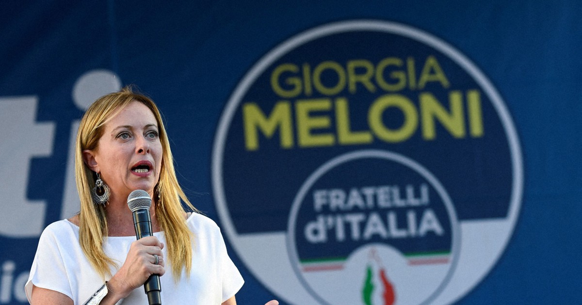 イタリア総選挙、右派連合圧勝の勢い　「極右」出身女性首相誕生か