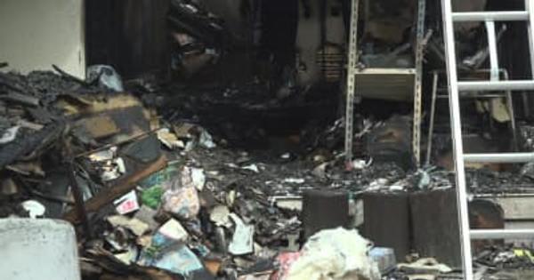 岡山・浅口市で住宅が全焼　80代夫婦が煙を吸い軽傷
