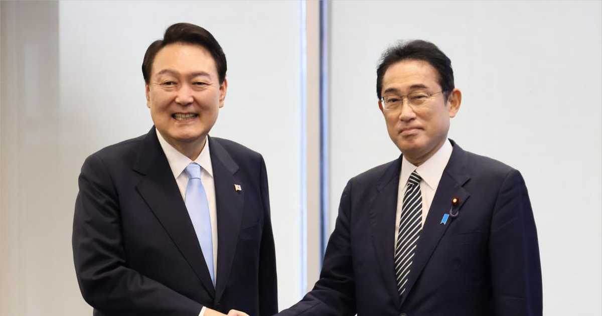 政府「懇談」強調、徴用工進展なく　日韓首脳議論