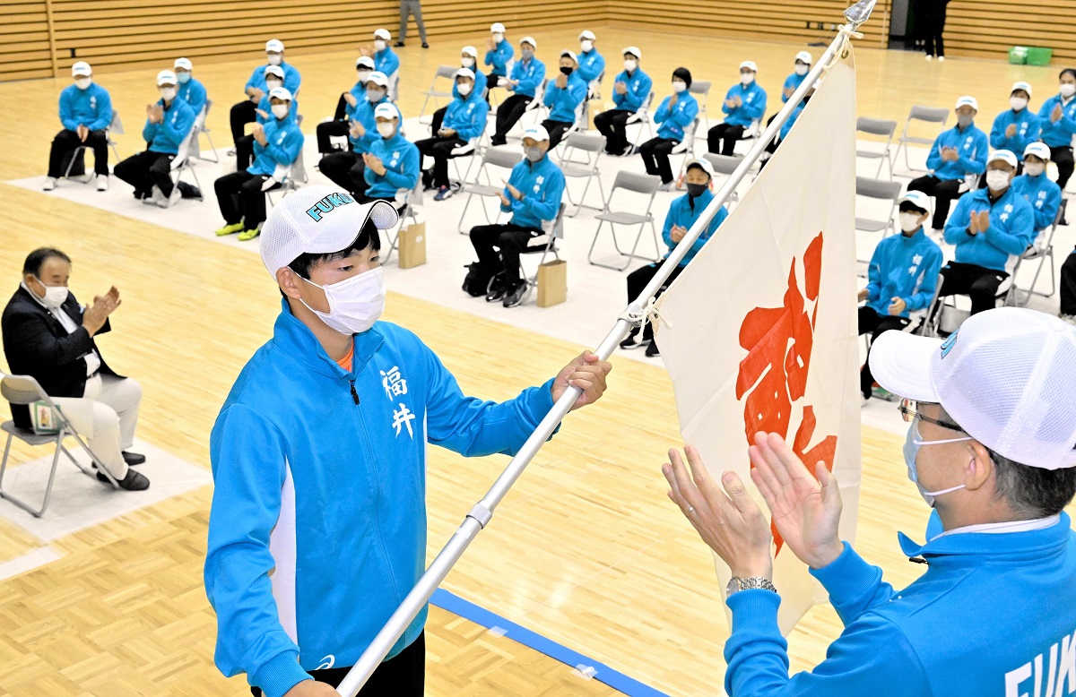 栃木国体天皇杯10位台へ福井県選手団飛躍誓う32競技に480人、出場選手が壮行式