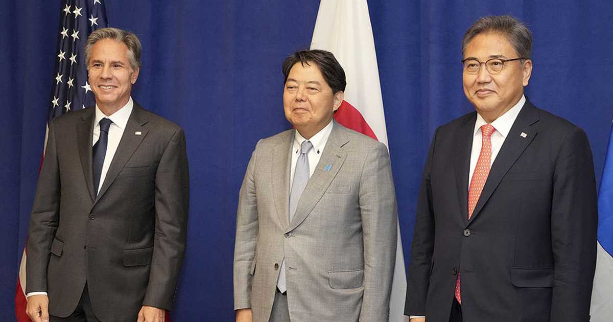 日米韓外相、同盟の抑止力強化で北の核に対抗確認