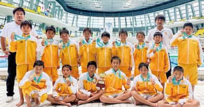 川崎市内小学生水球チーム 先輩に並び日本一 カワサキスイミング　川崎市多摩区