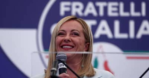 イタリア総選挙、右派が勝利宣言　初の女性首相誕生の公算大