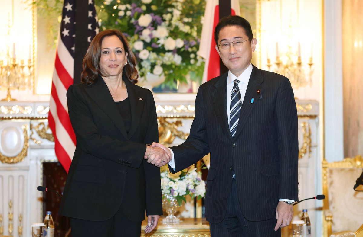 ハリス米副大統領と同盟強化確認　岸田首相、１１人とマラソン会談