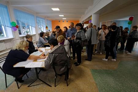 ロシア編入、支持確実　ウクライナ４地域で住民投票終了