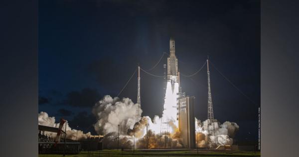 通信衛星搭載のアリアン5ロケット打ち上げ成功　タレス・アレニア・スペースが製造した最大の衛星