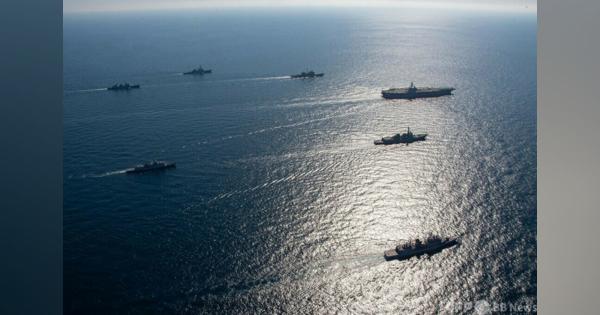 日本海で米韓合同軍事演習、韓国が写真公開