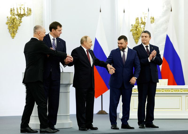 Ｇ７外相「ロシアに一段の経済的代償」、4州併合受け共同声明