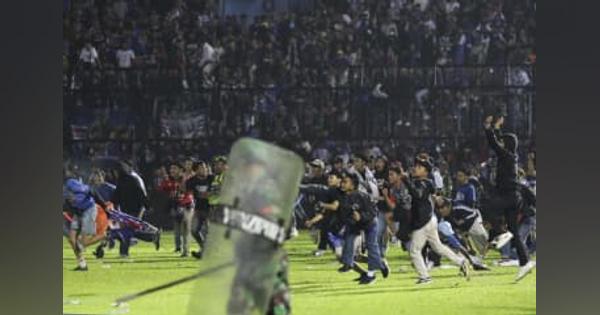 サッカー試合後暴動125人死亡　インドネシア、日本人選手も出場