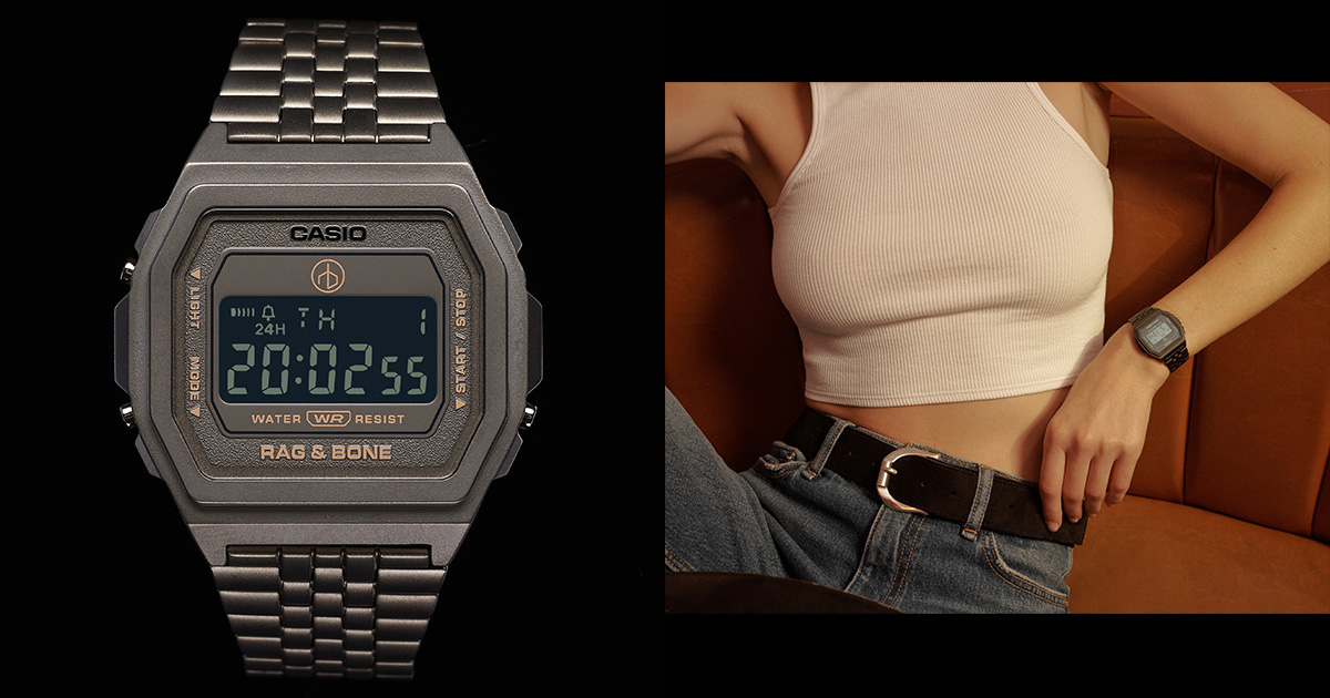 「ラグ ＆ ボーン」が20周年　「カシオ・ヴィンテージ」とコラボしたデジタル時計を発売