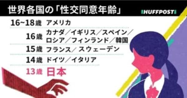 日本の性交同意年齢は13歳。「司法に苦しめられている」年齢引き上げ、“不同意性交”の処罰を求める声