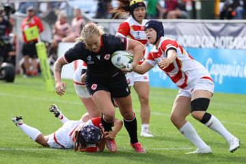 日本初戦負け、ラグビー女子W杯　カナダに5―41