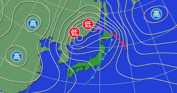 北日本中心に大雨や暴風に警戒