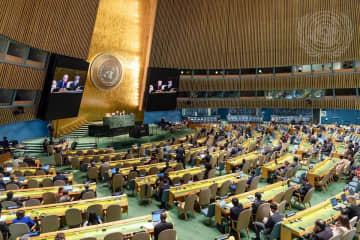ロシアの4州併合非難決議を採択　国連総会、143カ国賛成
