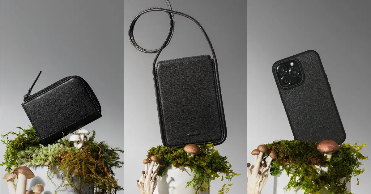 土屋鞄、菌糸体由来のレザー代替素材を採用したiPhoneケースなどを発売