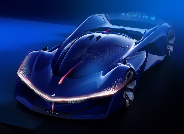アルピーヌ、水素エンジン搭載次世代コンセプトスポーツカー発表