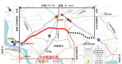 国道４９号水原バイパス（新潟県阿賀野市）が１２月に部分開通