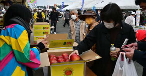 特産リンゴ 販売人気　奥州・江刺　産業まつり