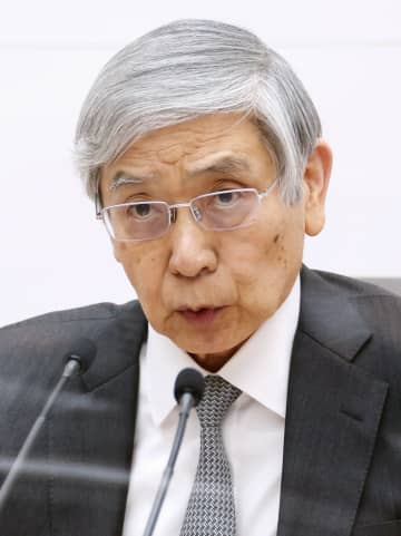 日銀総裁、早期利上げ否定　円安「急速でマイナス」