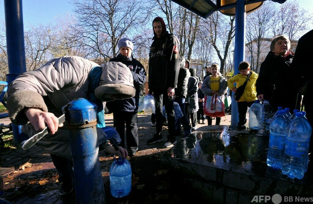 ウクライナ首都で停電・断水　インフラに再びミサイル攻撃