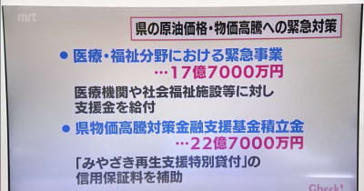 宮崎県の補正予算案と県内自治体の主な経済対策の内容は