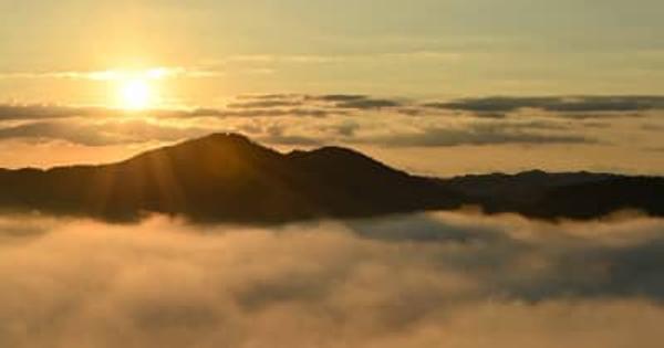 “特等席”から見下ろす雲海　茂木の鎌倉山【動画】