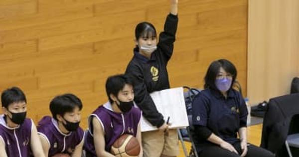 グッドルーザー　バスケットボール女子　アシスタントコーチとしてチームを支えた徳田椿咲（中津北３年）　【大分県】