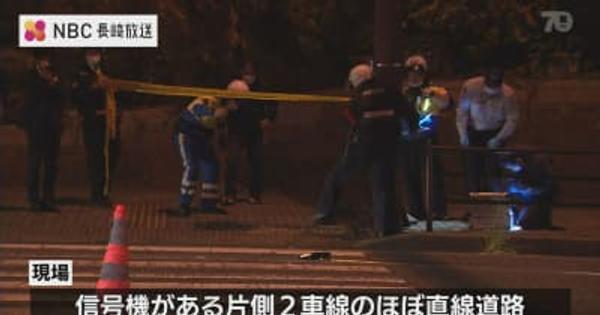 長崎市　横断歩道で高齢女性はねられ重体　運転手の男（86）逮捕
