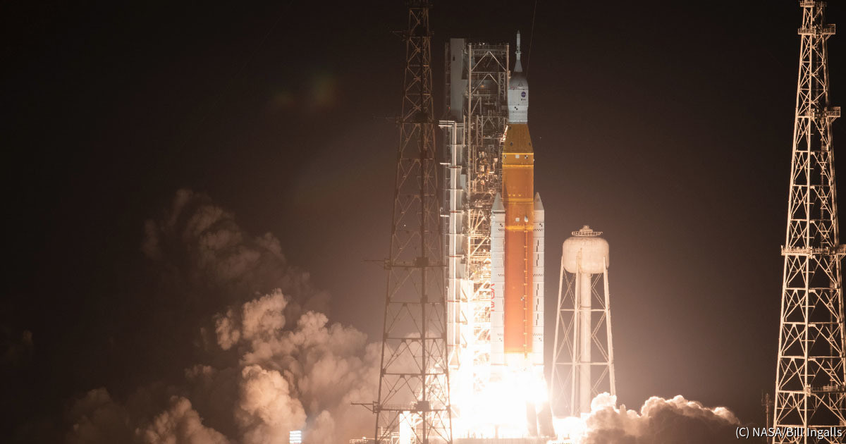 NASA、有人月着陸に向けた試験ミッション「アルテミスI」打ち上げ成功