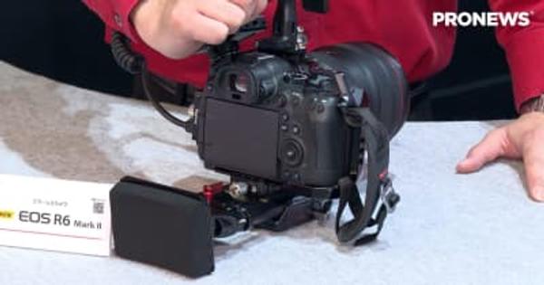 キヤノン：フルサイズミラーレスカメラ「EOS R6 Mark II 」をキヤノンブースで展示[Inter BEE 2022展示レポート]